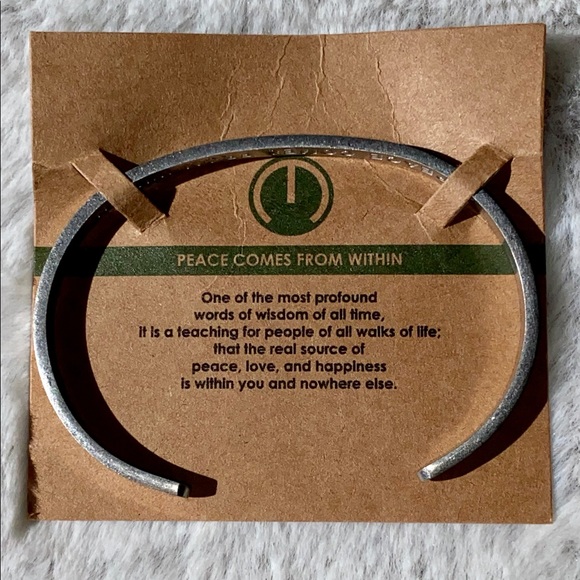 MantraBand Bold Bracelet: Peace Comes From Within - Picture 6 of 7